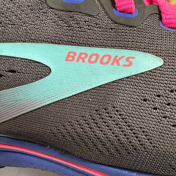 Brooks Ghost 15 Running Shoe Womens SZ 9 Mesh Walking Athleisure Gray Pink Blue - Picture 9 of 10